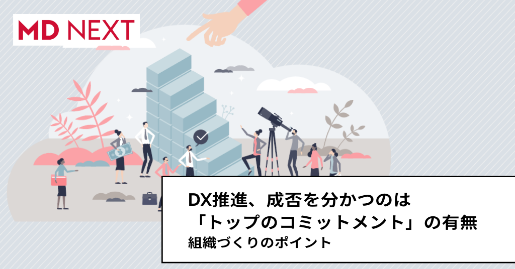 DX推進、成否を分かつのは「トップのコミットメント」の有無 – MD NEXT